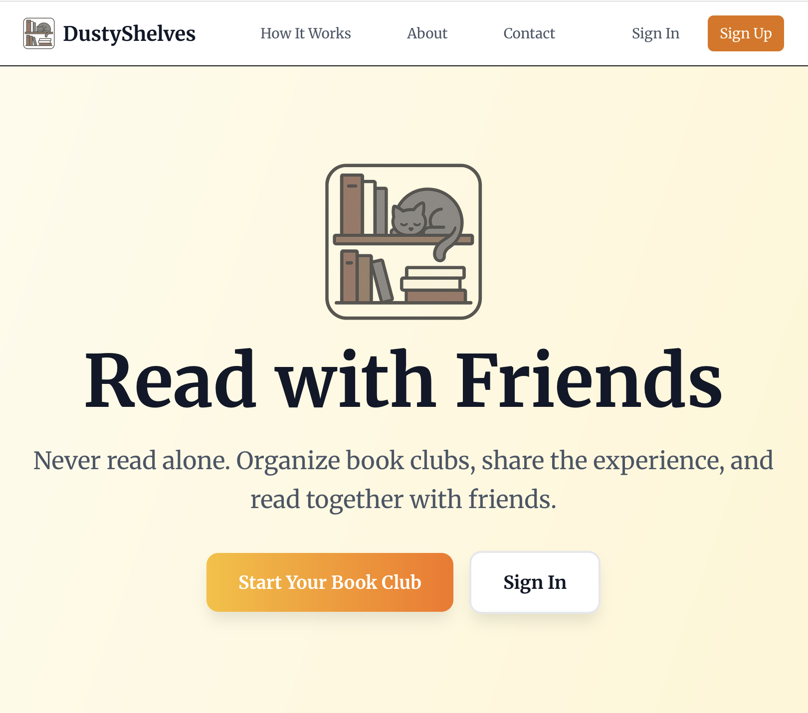DustyShelves app screenshot